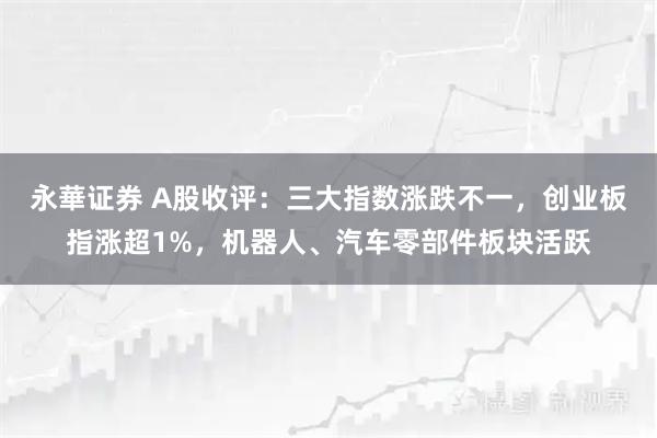 永華证券 A股收评：三大指数涨跌不一，创业板指涨超1%，机器人、汽车零部件板块活跃